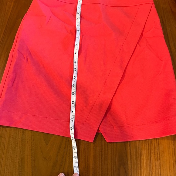 LOFT Coral Pink A Line Skirt 8 - Picture 5 of 6